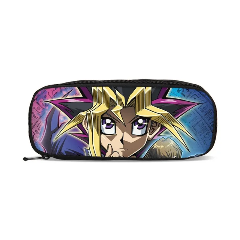 Кавайный кошелек Duel Monsters, чехол для карандашей, мультяшный кошелек, подарок, школьный пенал для карандашей, чехол для карандашей, школьные принадлежности, чехол для канцелярских принадлежностей - Цвет: Синий