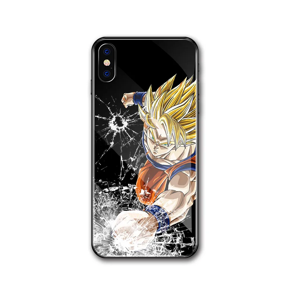 Чехол Finder для iphone XS max, чехол Dragon Ball Z, Супер Saiyan, стеклянный чехол, чехол для iphone 6, 6 S, 7, 8 plus, X, XR, XS MAX, 11 pro max
