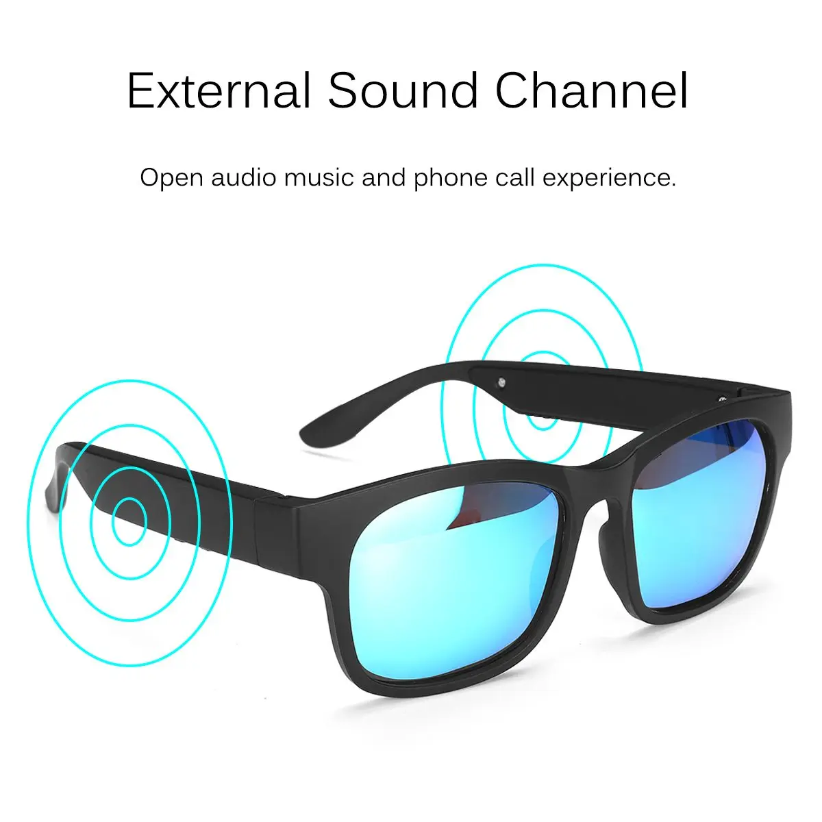  3IN1 bluetooth 5.0 Smart Sports Headphone Sunglasses Wireless Stereo Audio Sunglasses IPX7 Headset  - 4000385310215