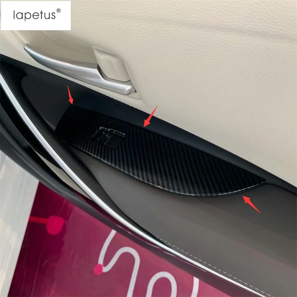 Аксессуары Lapetus подходят для Toyota Corolla ABS двери подлокотник окна стекло кнопка подъема крышка комплект отделка матовая углеродное волокно
