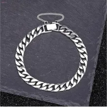 Мужской браслет из стерлингового серебра S925, простой Орна для мужчин, тайское серебро, Ретро стиль, серебряный браслет для мужчин