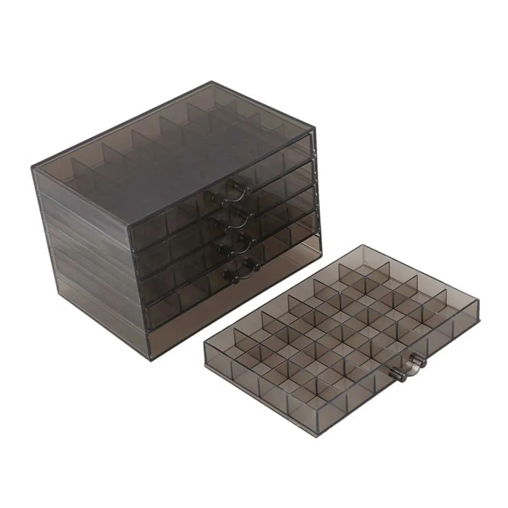 

120 Grids Box Empty Organizer Manicure Tool Jewelry Holder 5 Layer Large Capacity Display Storage Case Nail Art Home Acrylic