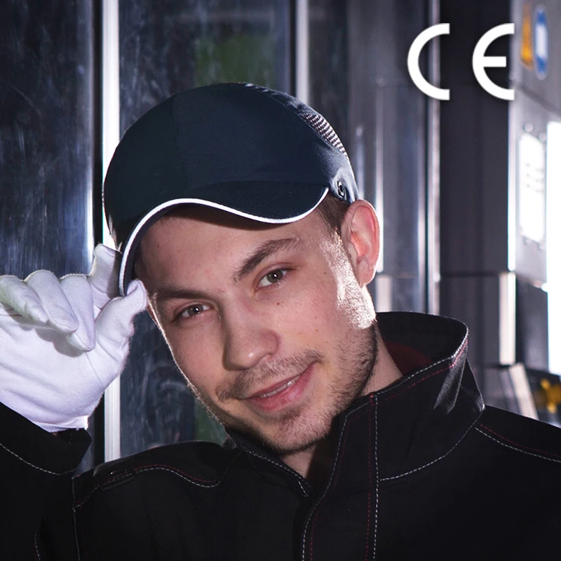 Шлемы модные повседневные Солнцезащитная шляпа Bump cap рабочие защитные шлемы летние дышащие защитные анти-ударные легкие