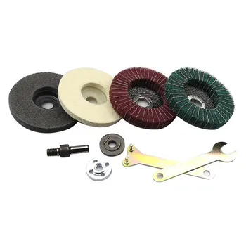 

9pcs Wrench Hand Drill Polishing Accessories Wood Metal Cutting Durable Practical Loop Bar Angle Grinder Set Millstone Portable