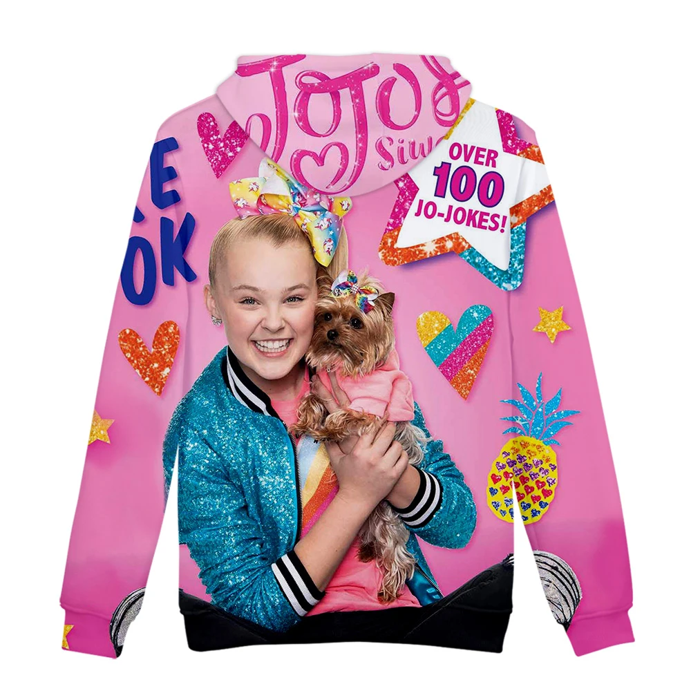 JOJO SIWA толстовки с 3D принтом для женщин/мужчин с длинным рукавом толстовки с капюшоном Лидер продаж Популярные уличные толстовки на заказ