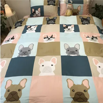 

Twin size 100% cotton fashion bed sheet fitted bed cover pillowcase quilt cover 4pcs bed sets