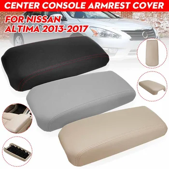 

Car Center Console Lid Armrest Cover PU Leather Arm Rest Pad Black/Gray/Beige For Nissan Altima 2013 2014 2015 2016 2017