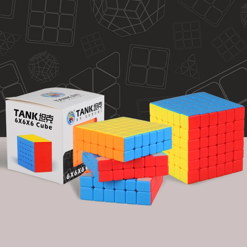 ShengShou Tank 6x6x6 Magic Cube 6x6 Cubo Magico Professional Neo Speed Puzzle антистрессовые игрушки для