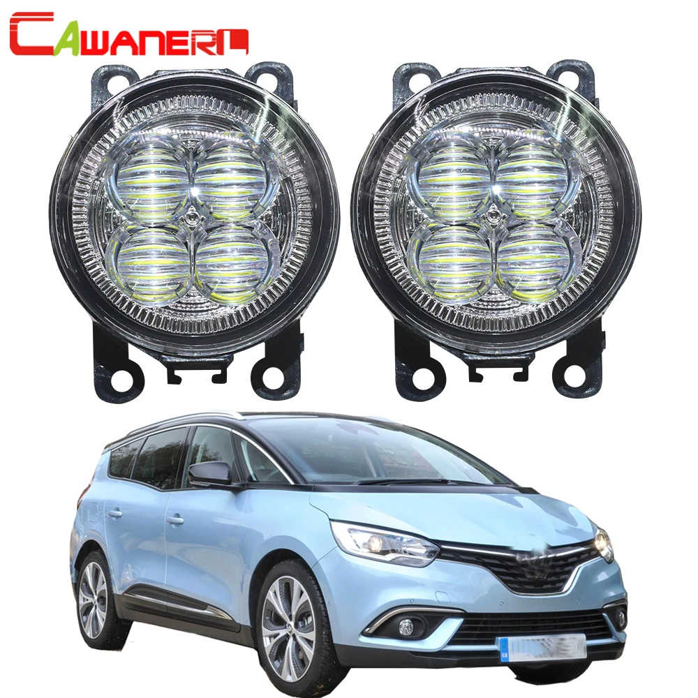 Cawanerl для Renault Scenic 2004 2015 Автомобильный светодиодный противотуманный светильник