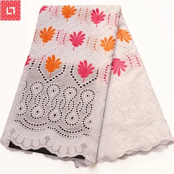 

New style African Swiss 100% Cotton Voile Lace In Switzerland Miminal Holes Nigerian Tulle Lace Fabric For Daily Dress