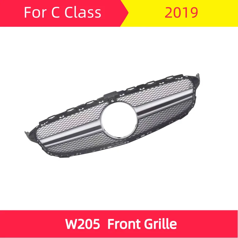 W205 C класс Передняя решетка для C180 C200 C300 бампер Передняя решетка ABS не подходит C63 стайлинга автомобилей