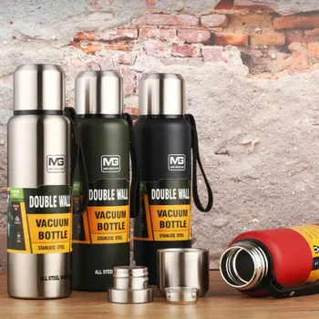 

500/750/1000/1500ml Russian Outdoor Thermos Bottle Portable Large Capacity Insulated Cup Military Style Vacuum Flask