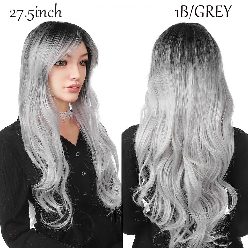 Perucas sintéticas onduladas snoilite do cabelo com