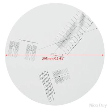 

Anti-sliding LP Vinyl Record Pickup Calibration Plate Distance Gauge Protractor Adjustment Tool Ruler for Turntable Accessories