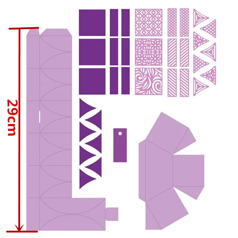 gemini---box-making-dies---coloured-die-render---hexagon-petal-box_副本