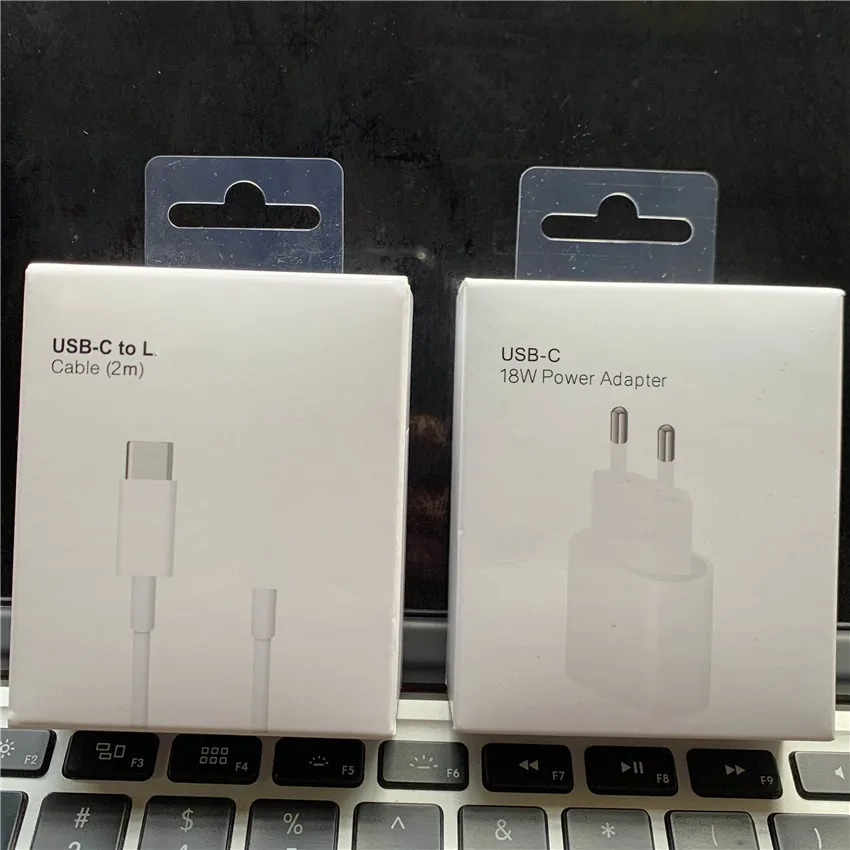 Оригинальное быстрое зарядное устройство 18 Вт USB C для iPhone 12 Pro XR X XS Max 8 Plus 11 адаптер