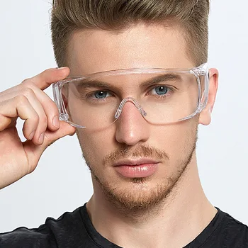 

Multi-function Closed Protective Glasses Goggles Dustproof Anti-Fog Antisand Windproof Dust Resistant Transparent Outdoor Sport