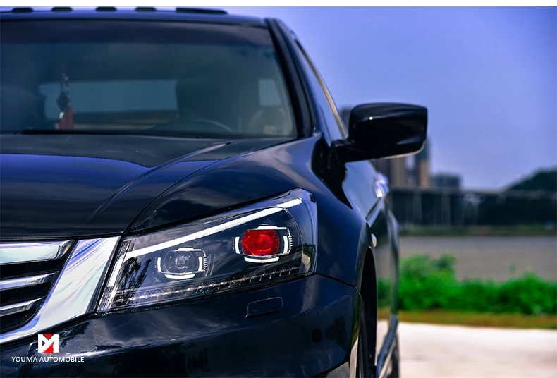 2008~ 2012 автомобильный bumer головной светильник для Honda Accord головной светильник автомобильные аксессуары светодиодный DRL HID ксеноновые противотуманные фары для Accord фары