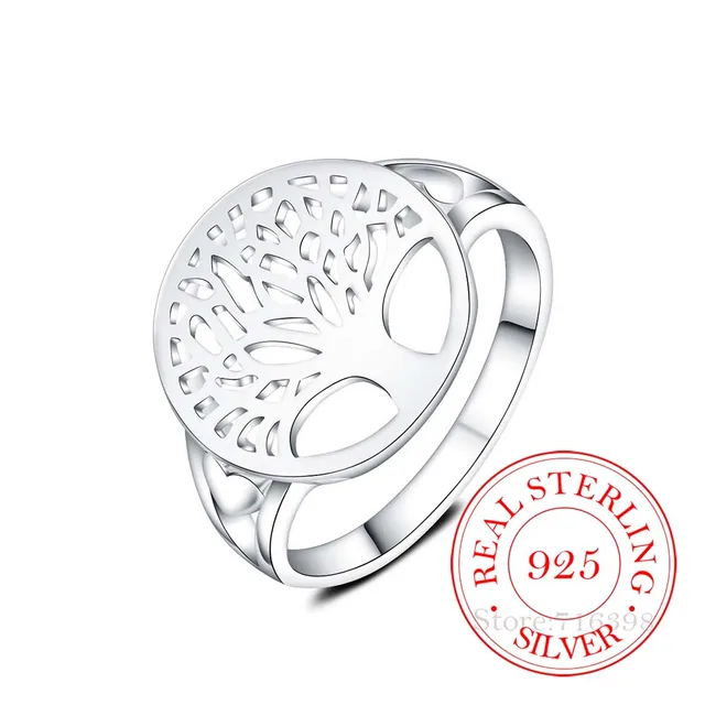 2020 Orginal 100% 925 Sterling Silver Rings Tree of Life Classic Accessories anel Bague anillos For Women New Mothers Day Gifts