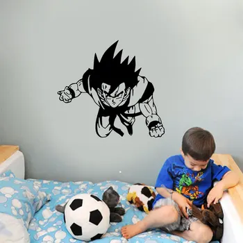 

Dragon Ball Z Wall Sticker Vinyl Home Decor Goku Anime Decals Removable Interior Decoration Kids Bedroom Game Room Poster A563