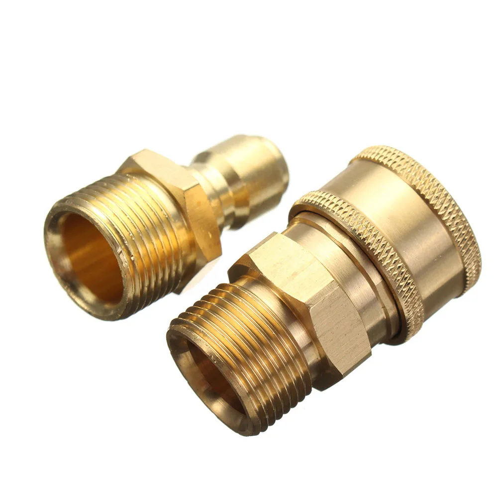 

1 Pair M22 Quick Release Adapter Connecter Coupling 14.8MM For Pressure Washer SEP99