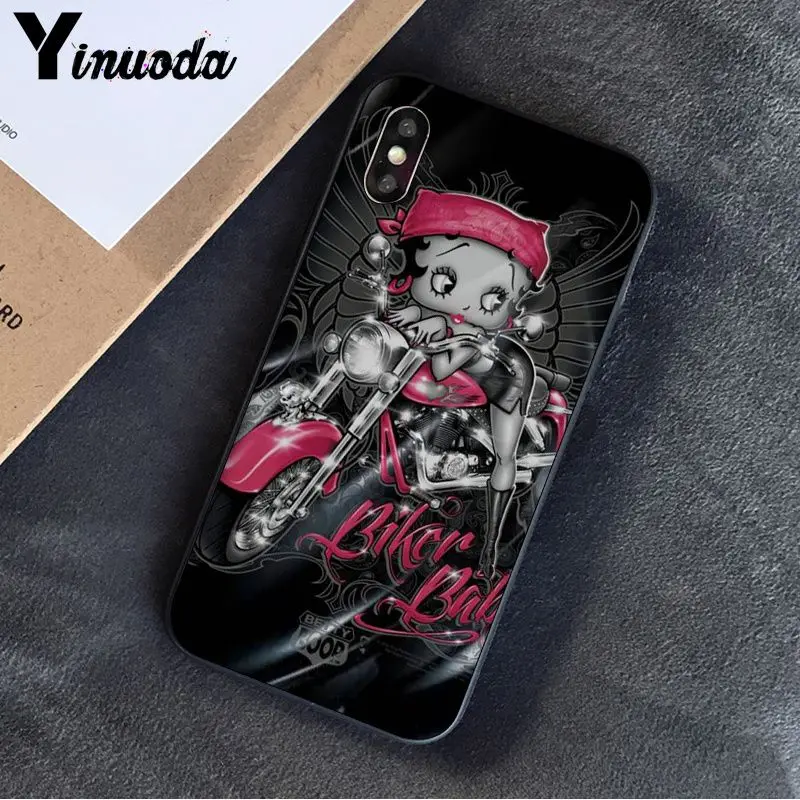 Yinuoda Betty Boop Мягкий Силиконовый ТПУ чехол для телефона Apple iPhone 8 7 6 6S Plus X XS MAX 5 5S SE XR 11 11pro максимальный чехол
