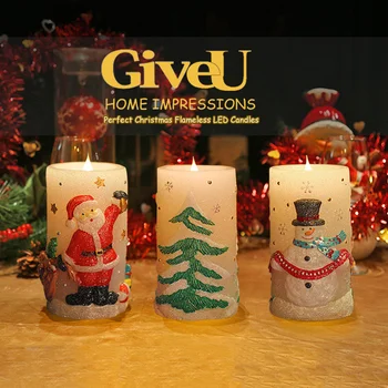 

Flameless LED Swing Electric Flickering Candle Light Christmas Decoration 66CY