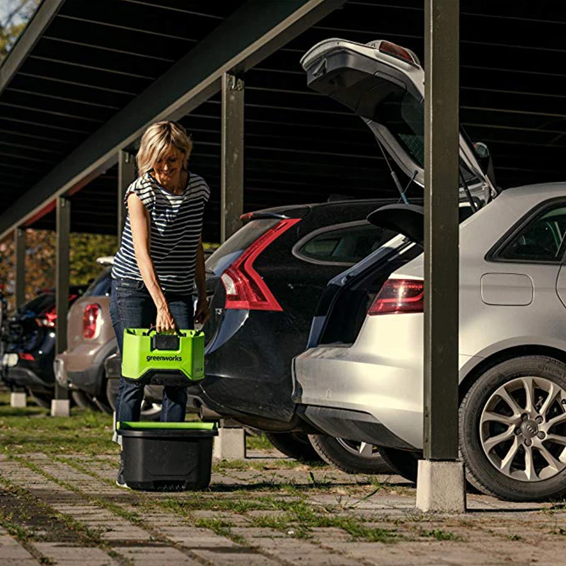GREENWORKS 5104507 GDC40 Portable Cordless Electric Pressure Washer 650W 40V Multifunction Green Wa