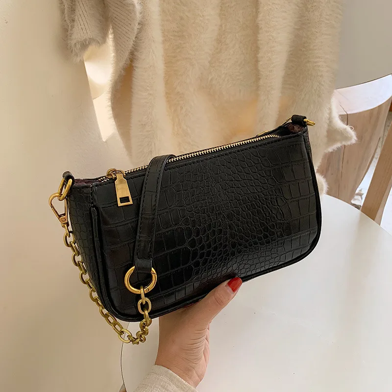 

2019 New Arrival Bag Women's Shoulder Oblique Dermatoglyph WOMEN'S Bag Sense Trend Network Red Fire Textured Bag WOMEN'S Bag
