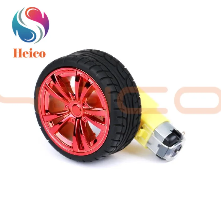 65 мм TT Мотор колесо робот автомобильный мотор редуктор для Arduino комплект