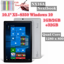 

10.1 INCH Windows 10 Tablet PC NX16A Nextbook 1/2/4GB RAM 32GB ROM Quad Core 1280*800 IPS Atom (TM) x5-8350 CPU Dual Cameras