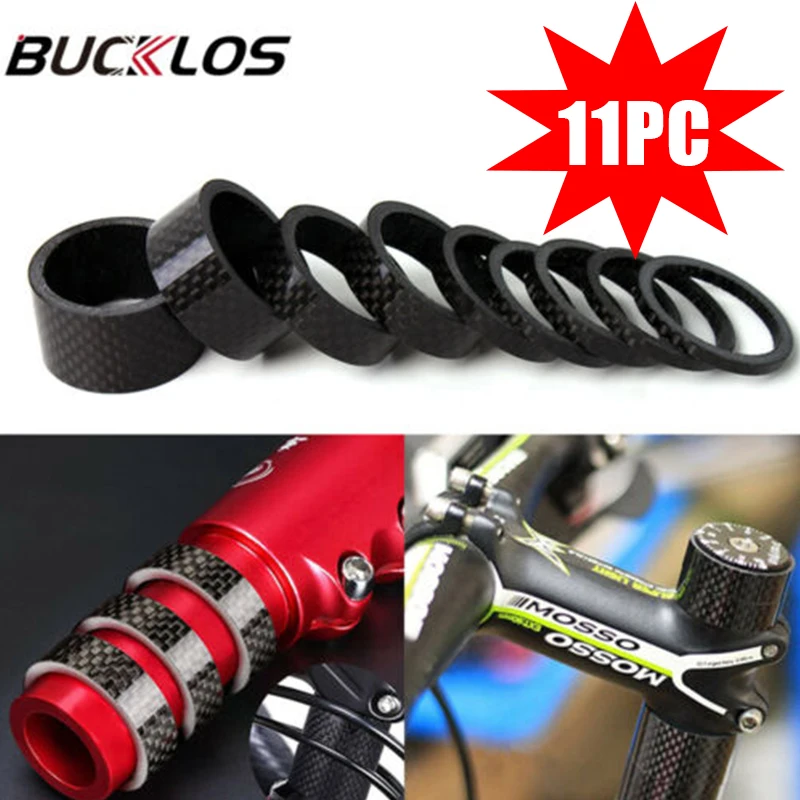 Toseek Carbon Fiber Headset Fork Spacers Road Bike Handlebar Washer