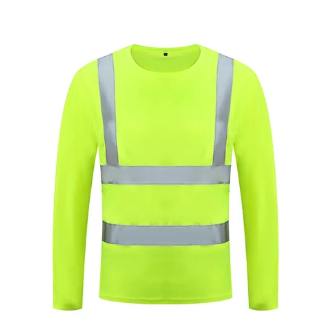 Reflective Shirts High Visibility Working T-shirt with Reflection Tapes Road Traffic Construction Security Tops Workwear