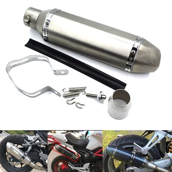 

Universal Motorcycle parts Exhaust Stainless Steel Motorbike Exhaust Pipe For Yamaha FZ6 FAZER FZ6R FZ8 FZ1 FAZER XJ6 DIVERSION