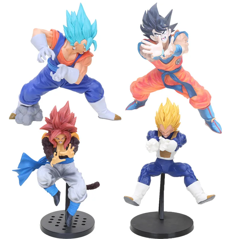 

Anime Dragon Ball GT DBZ SSJ4 Super Saiyan Gogeta Son Goku Vegeta Vegetto GT Ultimate Fusion Kamehameha Figure Toys