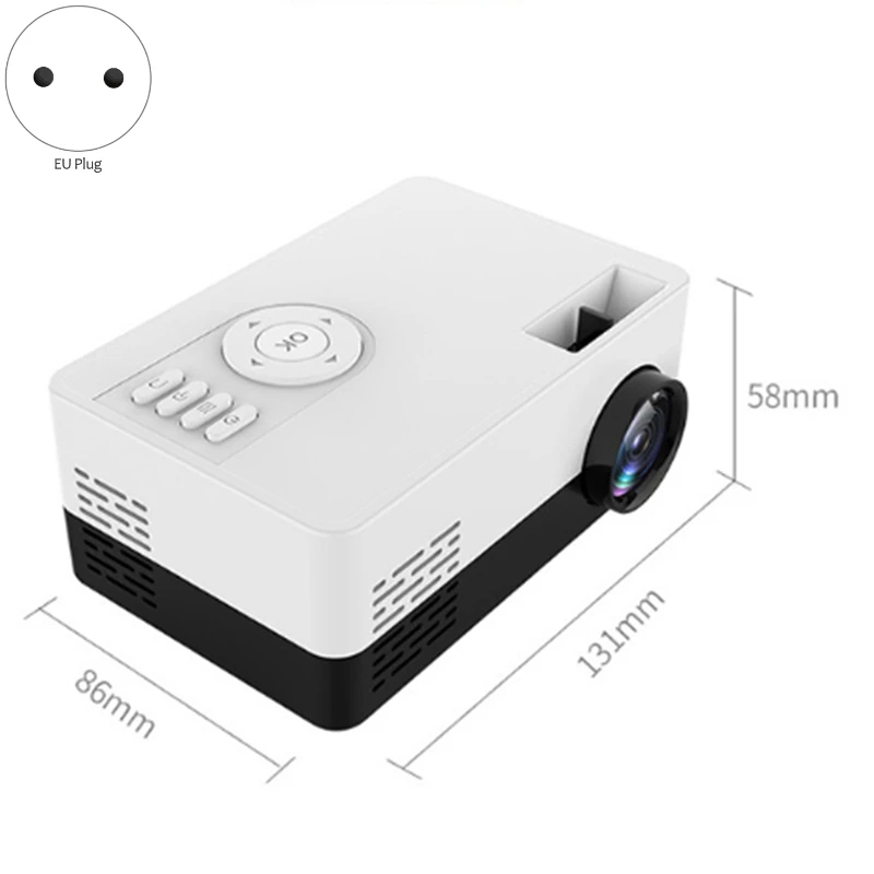 1080P HD проектор Bluetooth мини светодиодный проектор Ручной кинопроектор для видеоигр Умный домашний кинотеатр медиаплеер