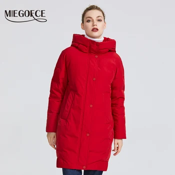 

MIEGOFCE 2019 New winter women's collection Women's Winter Jacket Coats Female Windproof Parka With Stand-Up Collar and Hood