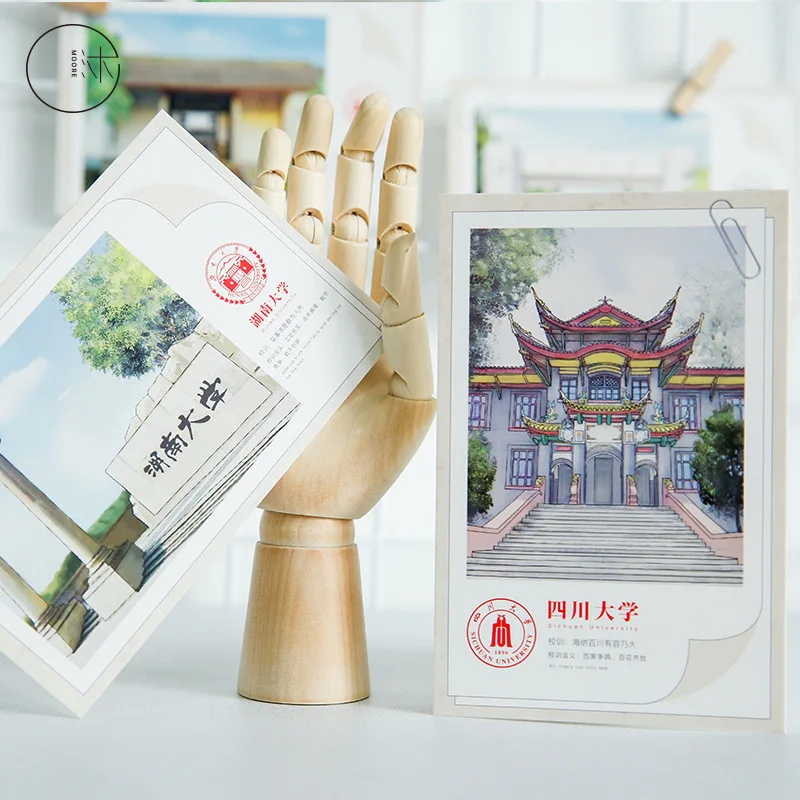 30 Pcs/Set Ideal Campus World Famous Universities Postcard Greeting Card Message Card Birthday Gift