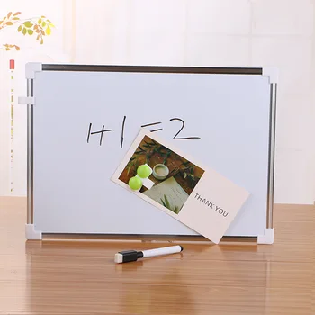 

Two-sided Magnetic Whiteboard with Magnet Sticker White Board Pen Mental Blank Kid Student Office Note Board Graffiti Drawing