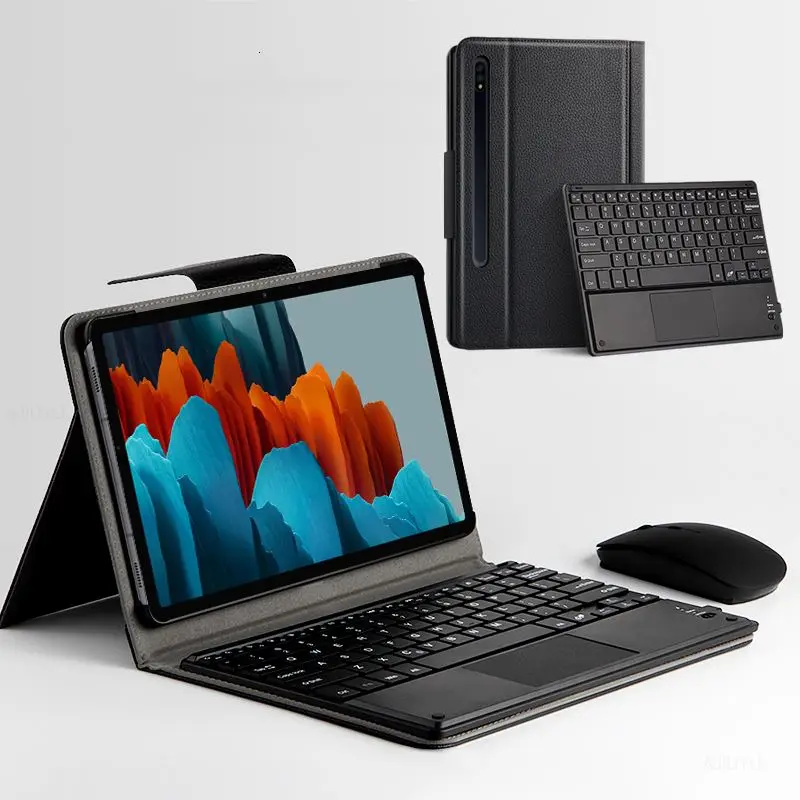 Чехол для Samsung Galaxy Tab S7 11 дюймов Женская Bluetooth клавиатура защитный чехол из