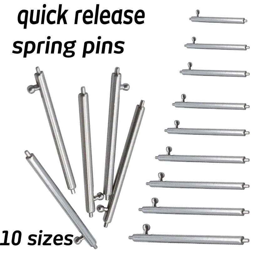 Stainless Steel Watch Strap Quick Release Bars Spring Pin Watch Repair