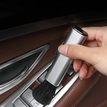 

Car Retractable Cleaning Brush Air Conditioner Computer Cleaning Brush Telescopic Keyboard Plastic Handle Wool Small Brush