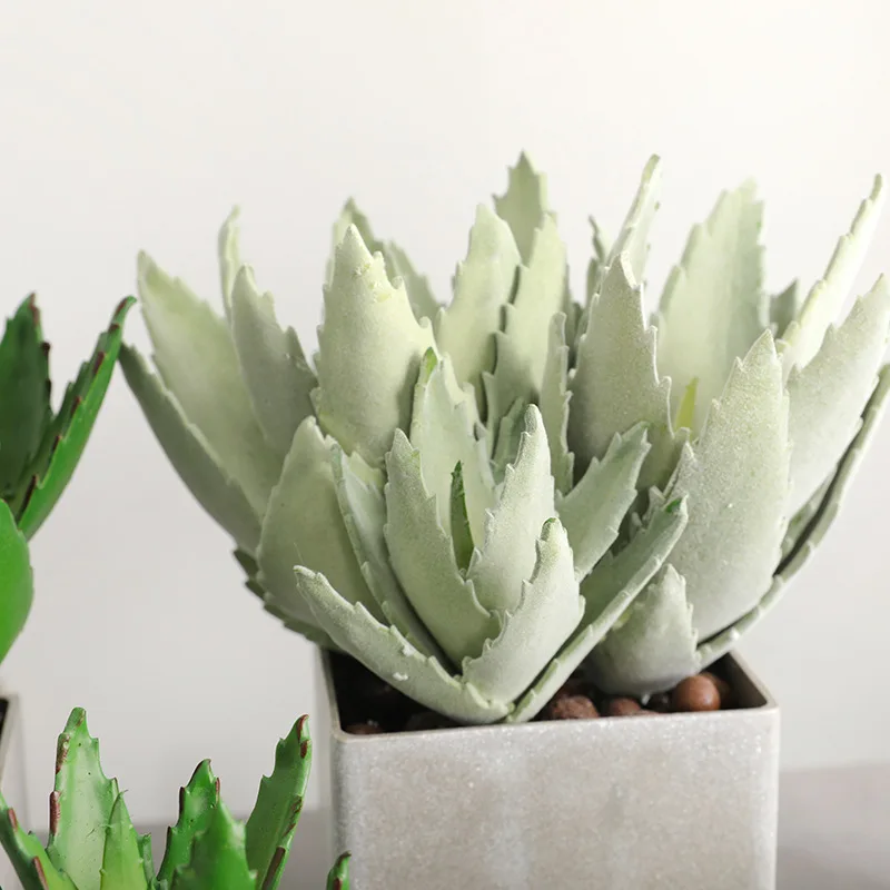 Высококачественное моделирование суккулента алоэ вера, растение Diy суккулент домашний декор нордическое зеленое растение поддельное растение суккулент QW59