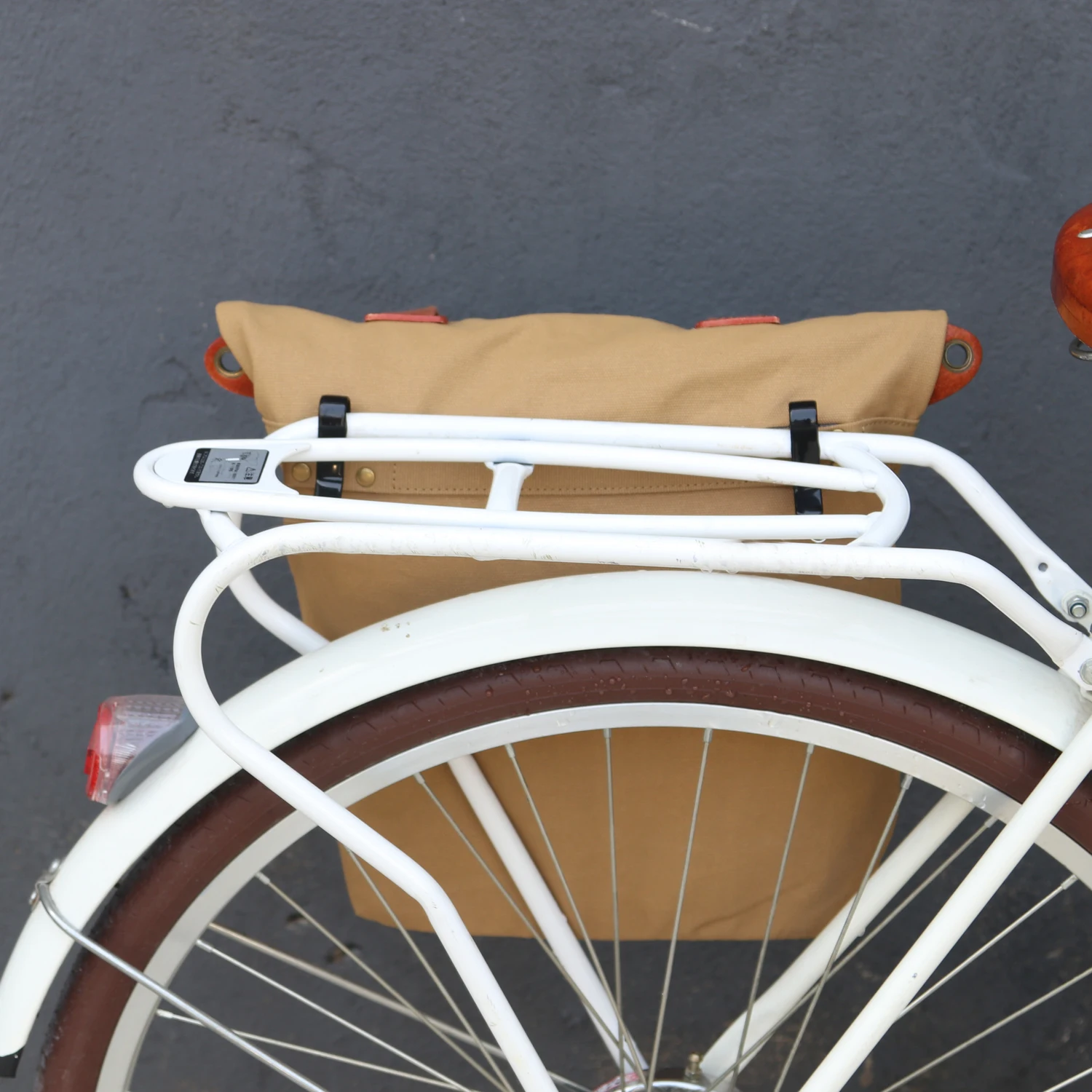 Bike Basket Rear TOURBON Canvas Cycling Bike Pannier Bicycle Rear