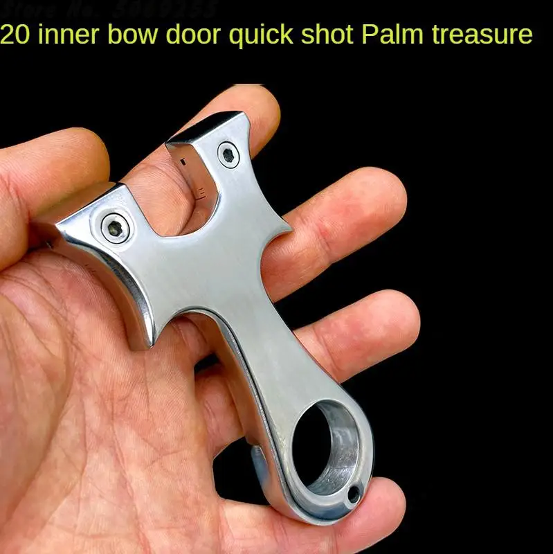 

New Prodessional Stainless Steel Slingshot Hunting Slingshot Uses Flat Rubber Bands For Outdoor Shooting Handheld Bow