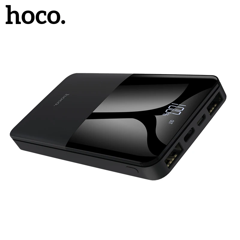 

HOCO Power Bank 10000mah Portable Charger Type C Powerbank LED External Battery For Xiaomi Mi iPhone Huawei Samsung