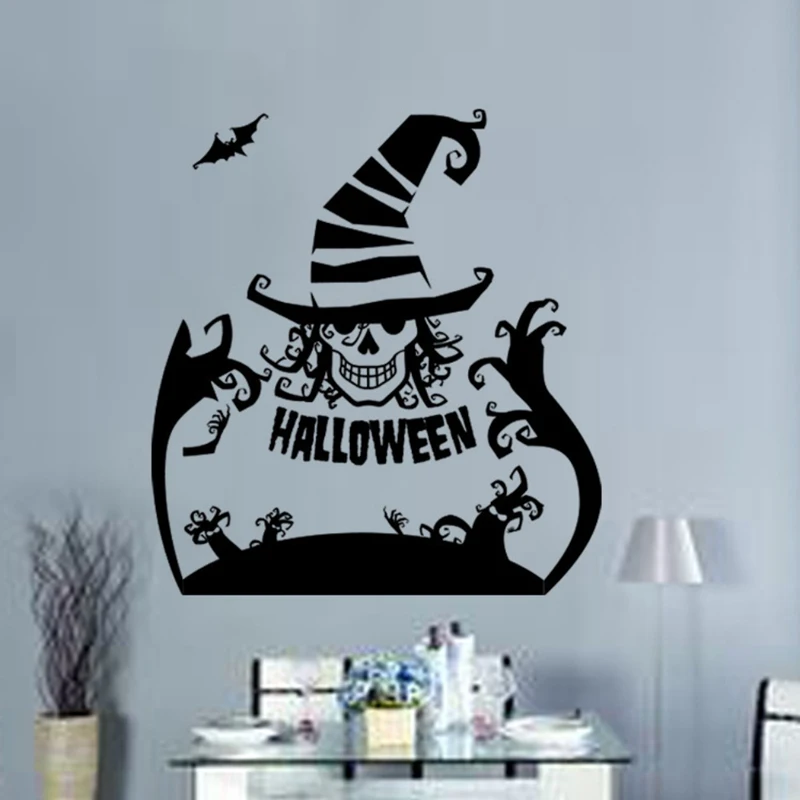 Halloween Clown Ghost Cartoon Stickers Hot Children Home Decor Decals Window Glass Wall Stickers Halloween Party Decorations