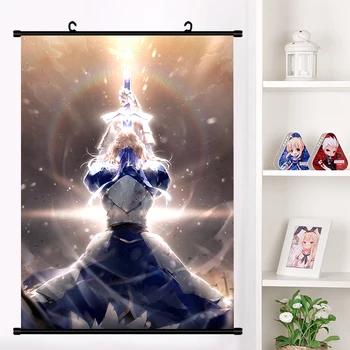 

Anime Fate/stay night Altria Pendragon Saber Game Wall Scroll Mural Poster Wall Hanging Poster Otaku Home Decor Collection Art