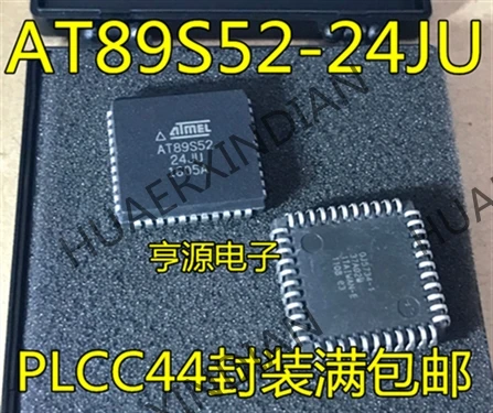 10 шт./лот AT89S52 AT89S52-24JU MCU PLCC44 в