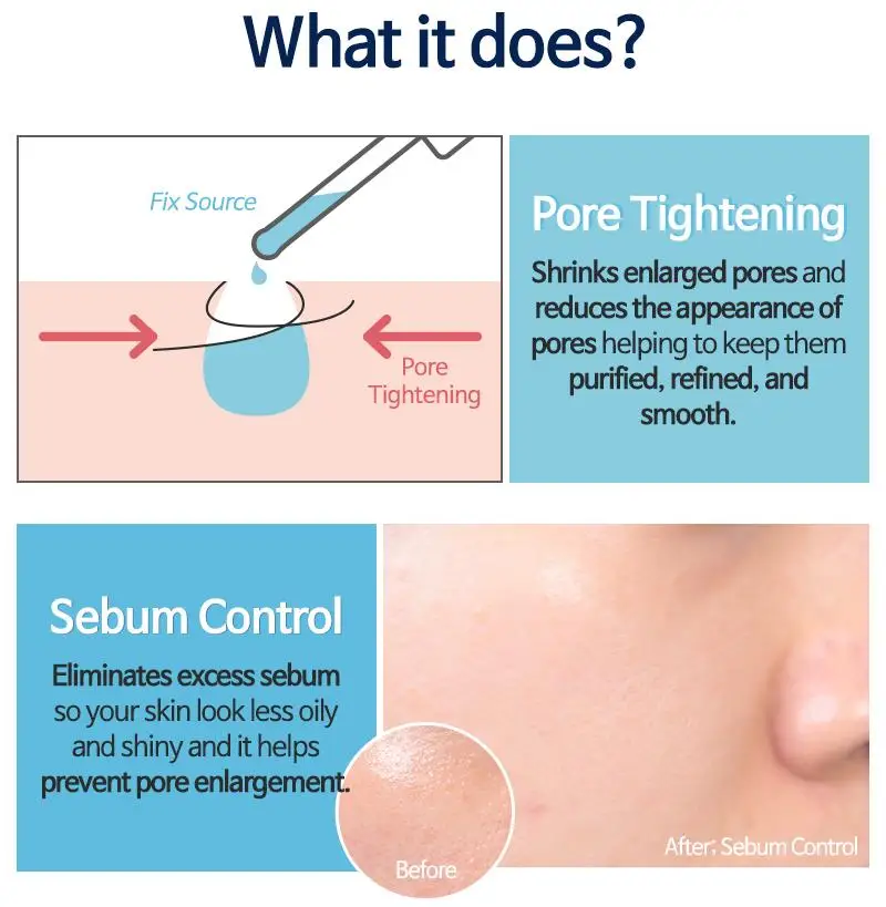 TIAM My Little Pore Fix Source 40 мл, термоусадочная Сыворотка для лица, укрепляющая эссенция, удаление кожного сала, увлажняющая корейская косметика